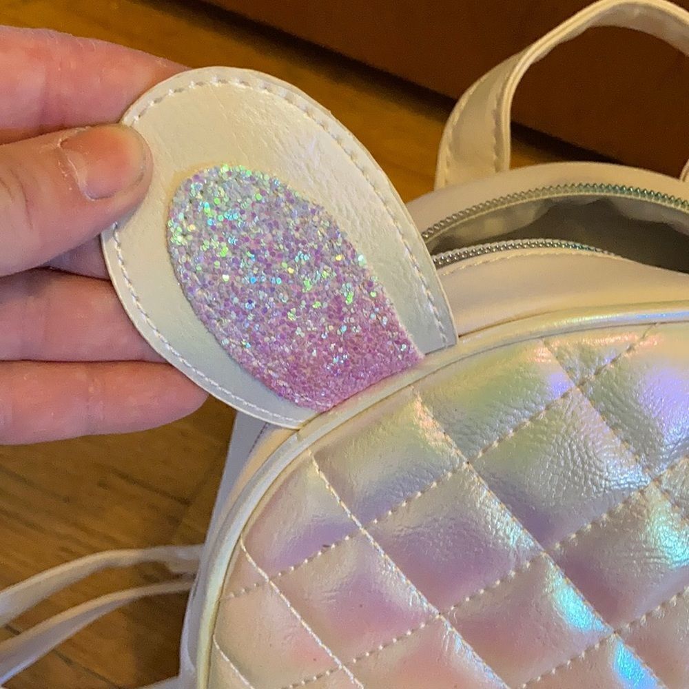 1 LEFT! Iridescent bunny backpack - Picture 6 of 8
